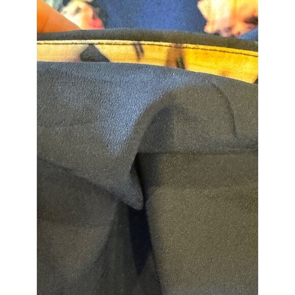 Finders Keepers Dress Women XS Blue Floral Print Halter Neck Illuminati Mini‎ - Picture 12 of 12